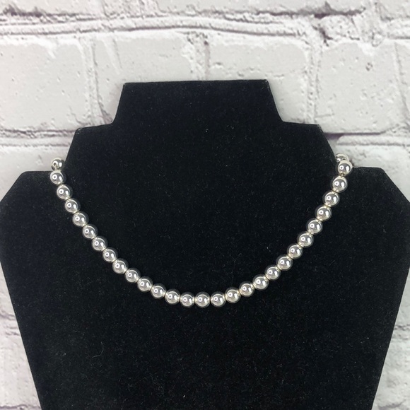 Ralph Lauren Jewelry - Ralph Lauren silver tone bead necklace shiny